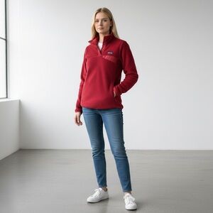 SOLD Patagonia Pink Snap-T Fleece Pullover